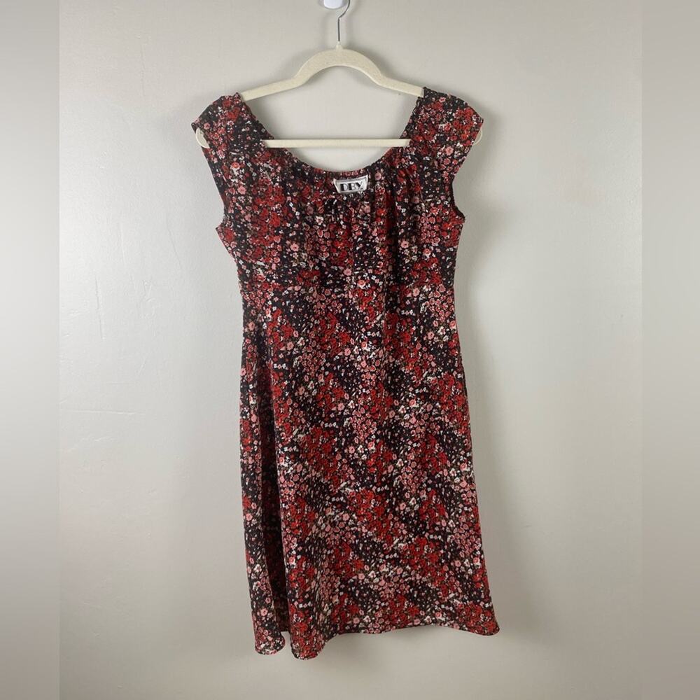 Vintage DBY Ltd. Floral Knee Length Dress 90s - Size 9/10